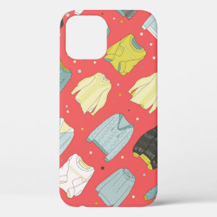 Multicolored, cozy sweaters, warm autumn winter Se iPhone 12 Case