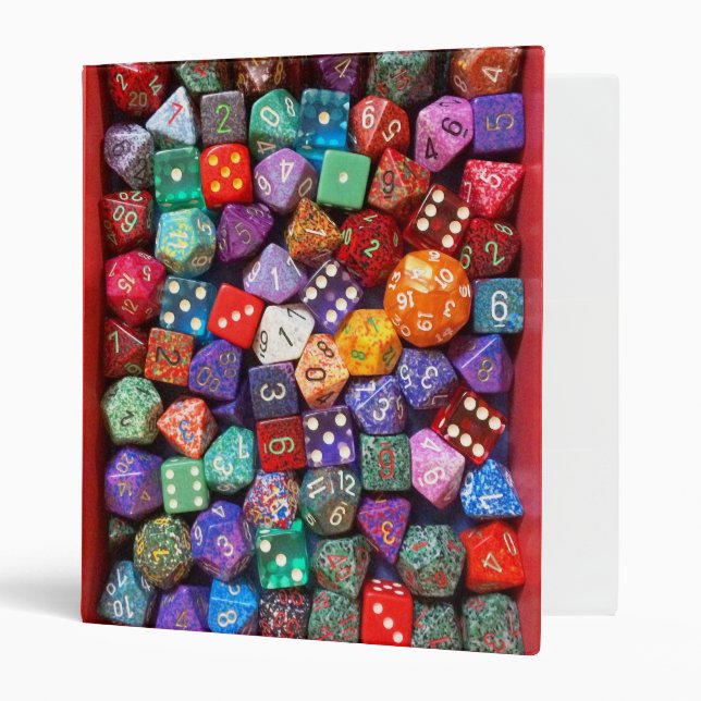 multicolored dice binder (Front/Inside)