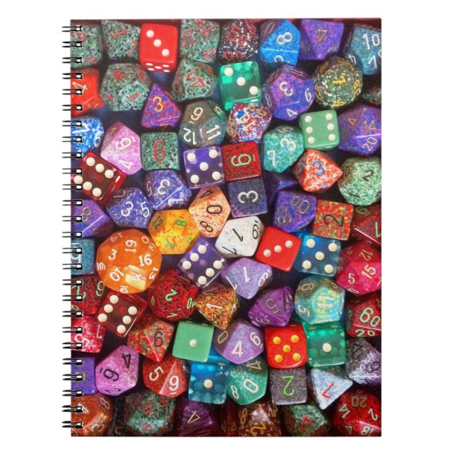 multicolored dice notebook (Front)