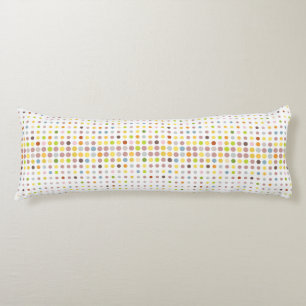 Multicolored dot background body pillow