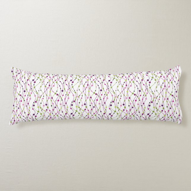 Multicolored dot background body pillow (Front)