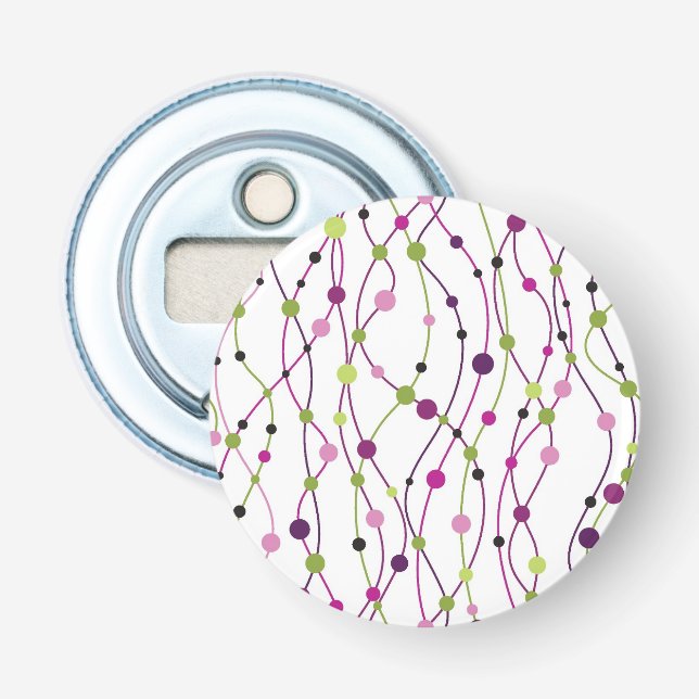 Multicolored dot background bottle opener (Front)