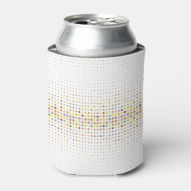 Multicolored dot background can cooler (Can Front)