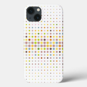 Multicolored dot background iPhone 13 case
