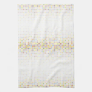 Multicolored dot background kitchen towel