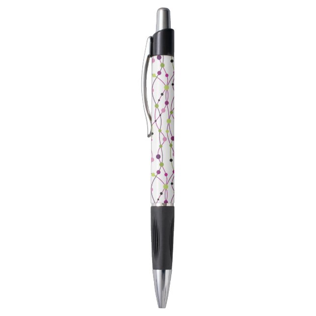 Multicolored dot background pen (Top (Vertical))