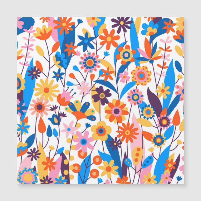 Multicolored Exotic Floral Background-32939 (Front)