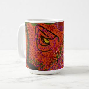 Multicolored Fish Pattern Coffee Mug