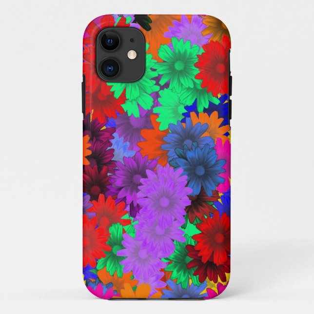 Multicolored floral Case-Mate iPhone case (Back)