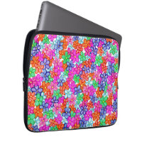 Multicolored Flowers Floral Illustration Pattern L
