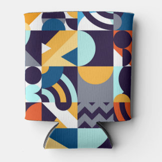 Multicolored Geometric: Primitive Shapes Fusion Can Cooler