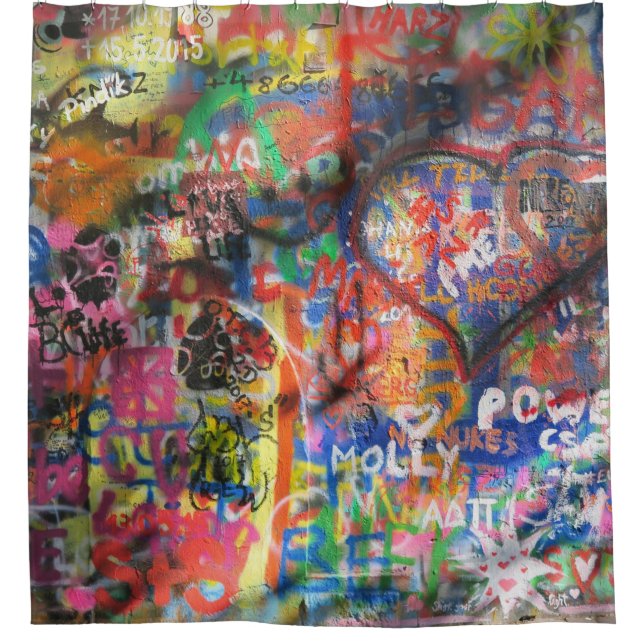 Multicolored graffiti on concrete wall (Front)