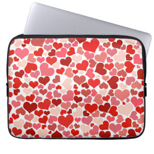 Multicolored Hearts Pattern-20367 Laptop Sleeve