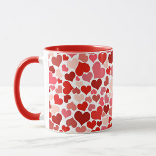 Multicolored Hearts Pattern-20367 Mug
