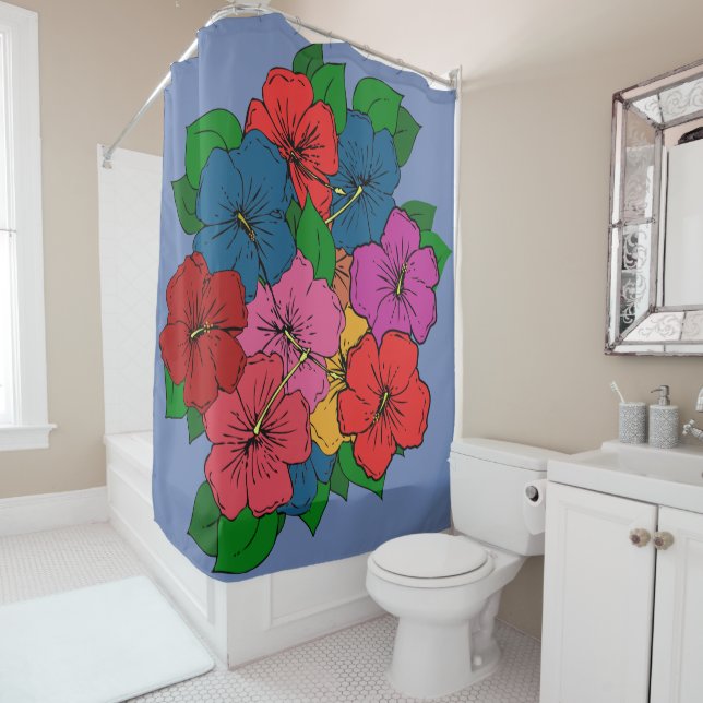Multicolored Hibiscus Flowers #5 (In Situ)