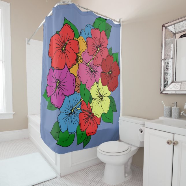 Multicolored Hibiscus Flowers #6 (In Situ)