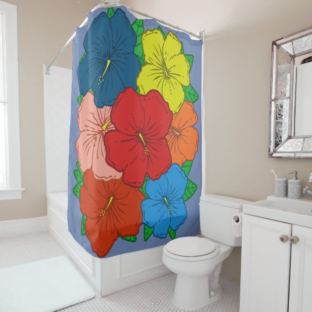 Multicolored Hibiscus Flowers #7 (In Situ)