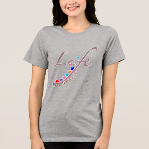 Multicolored Life is a Roller Coaster Tri-Blend Shirt