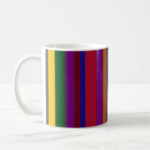 Multicolored Lines on a Classic Mug