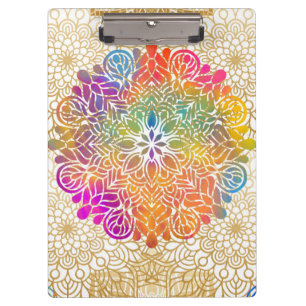 Multicolored Mandala Clipboard