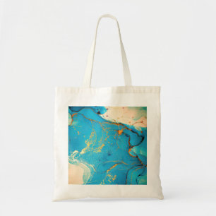 multicolored marble background tote bag