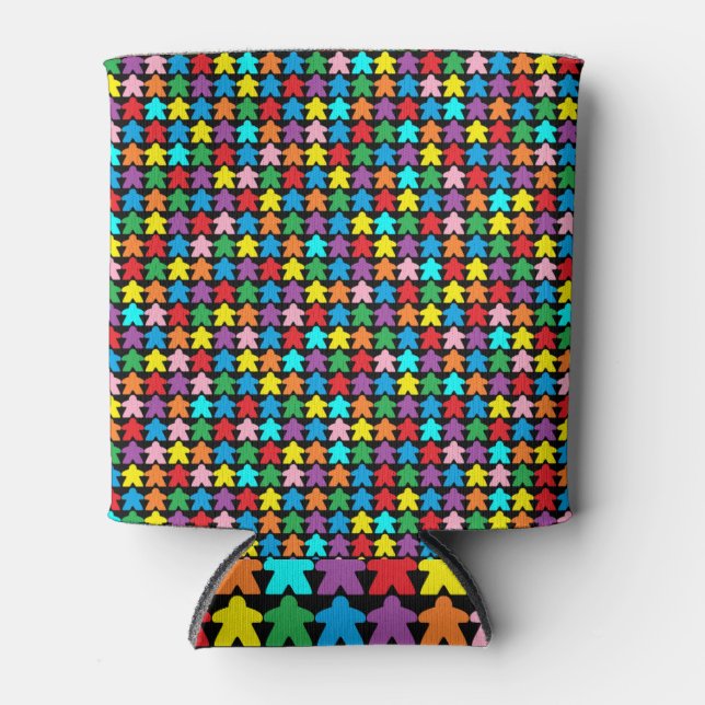 Multicolored Meeples Can Cooler (Front)