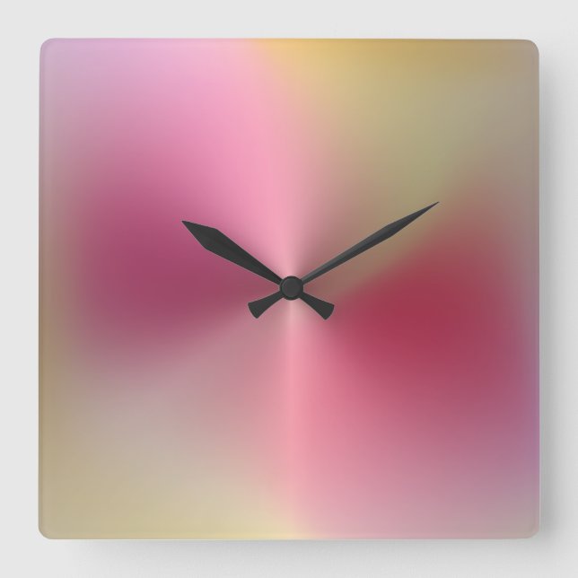Multicolored Metallic Style Acrylic Wall Clock (Front)