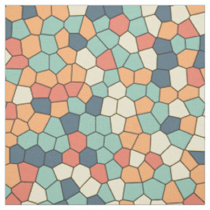 Multicolored mosaic pattern fabric