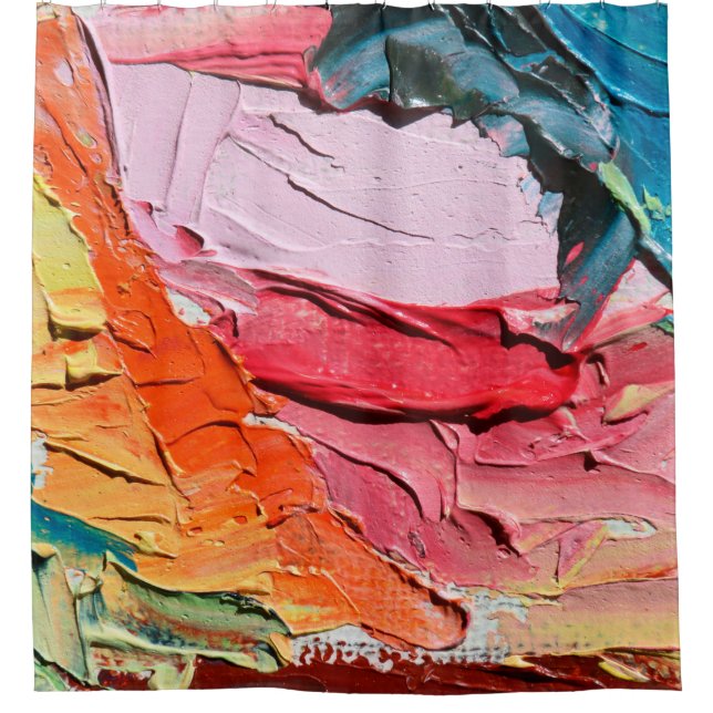 Multicolored oil paint texture. Abstract art backg (Front)