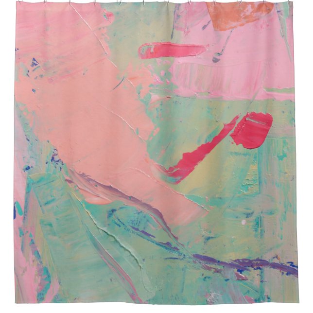 Multicolored oil paint texture. Abstract art backg (Front)