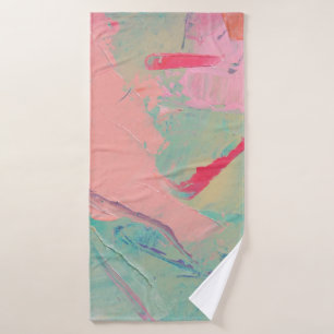 Multicolored oil paint texture. Abstract art backg