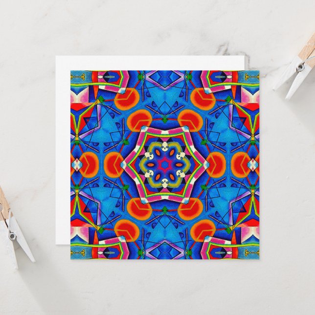 Multicolored oil painting kaleidoscope (Front/Back In Situ)