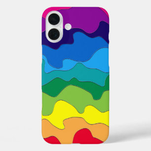 Multicolored paint iPhone 16 plus case