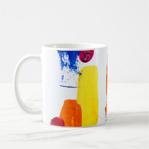 Multicolored painting coffee mug