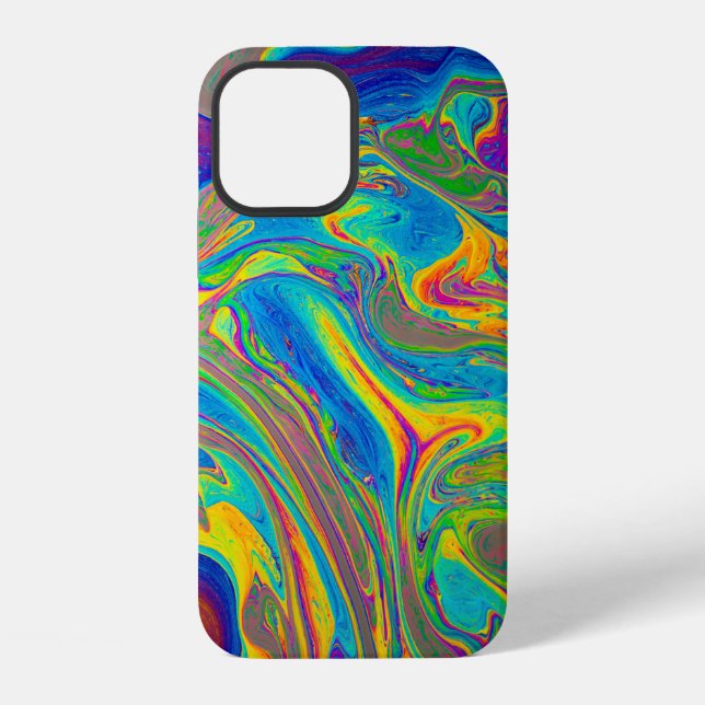 Multicolored painting iPhone case (Back)