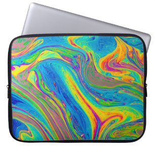 Multicolored painting laptop sleeve
