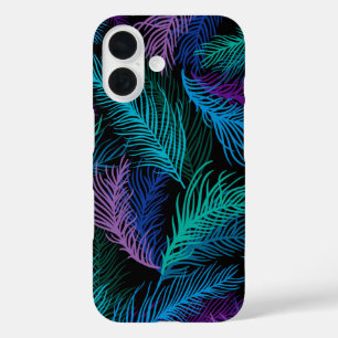 Multicolored Palm Leaves iPhone 16 Case