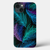 Multicolored Palm Leaves
