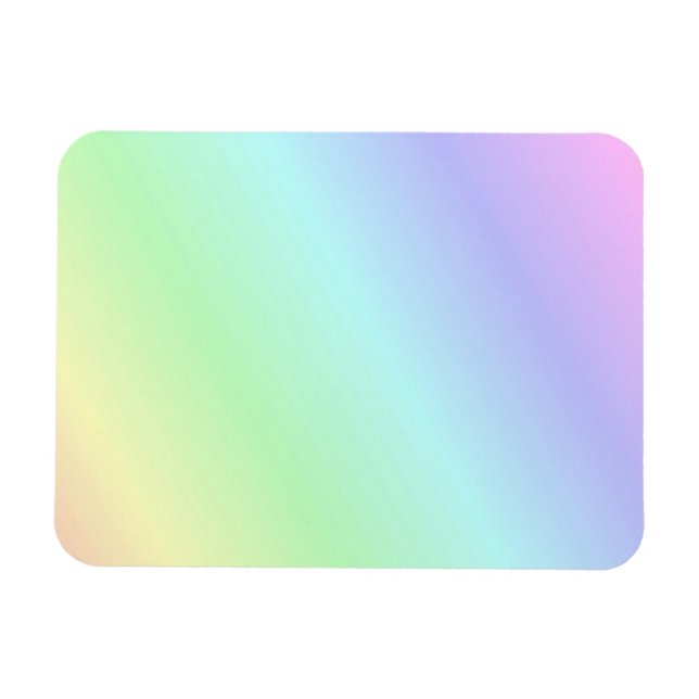 multicolored pastel palette, rainbow of colours magnet (Horizontal)
