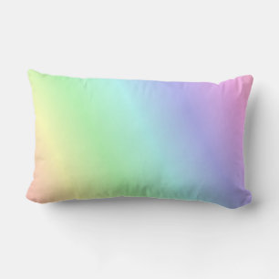 Multicolored pastel pattern lumbar pillow