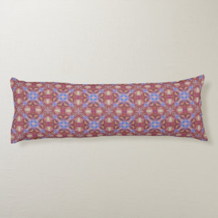 Multicolored Pastel Shade Seamless Tile Pattern Body Pillow