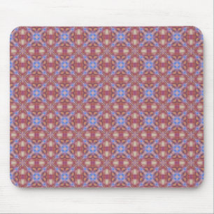 Multicolored Pastel Shade Seamless Tile Pattern Mouse Pad