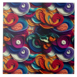 Multicolored Patchwork Tile