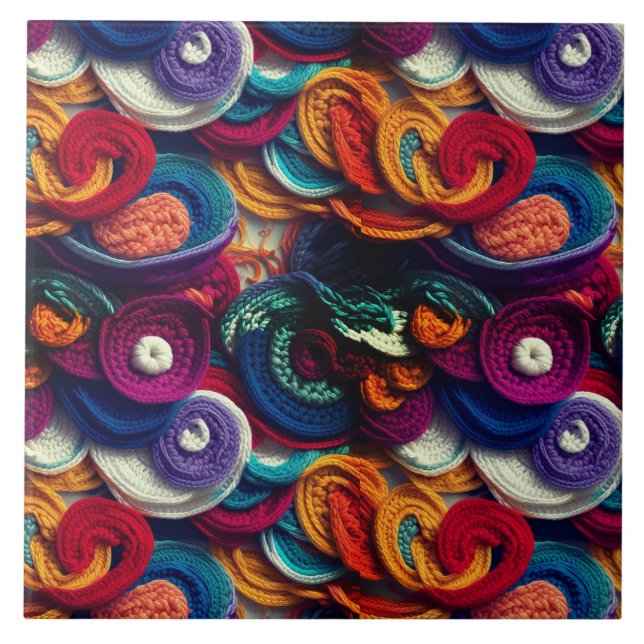 Multicolored Patchwork  Tile (Front)