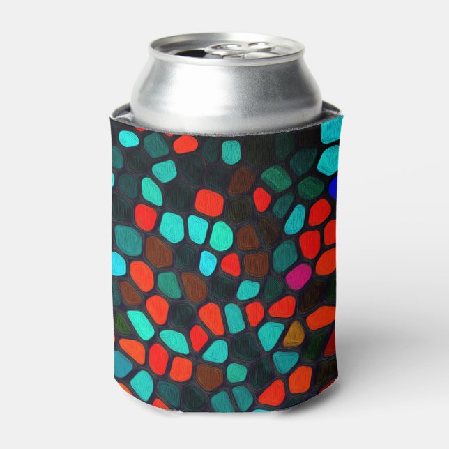 Multicolored Pattern Can Cooler (Can Front)