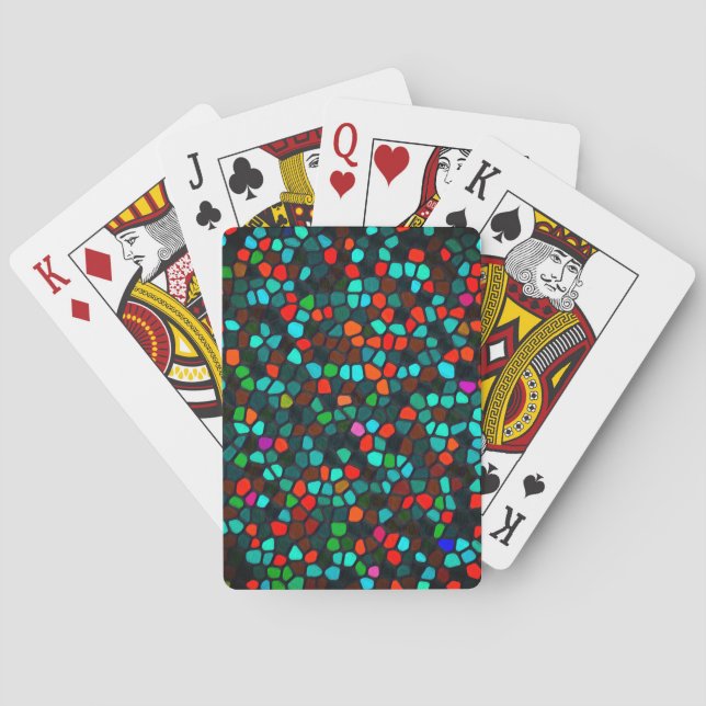 Multicolored Pattern Playing Cards (Back)