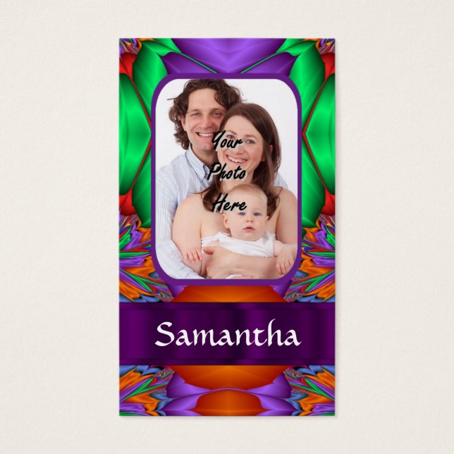 Multicolored personalized fractal (Front)