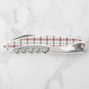 Multicolored Plaid Corkscrew