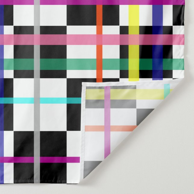 Multicolored Plaid Lines Chequered Tartan Design  Fabric (Creator Uploaded)