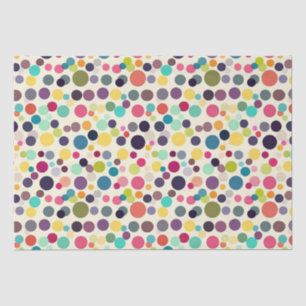 Multicolored Polka Dots Tissue Paper